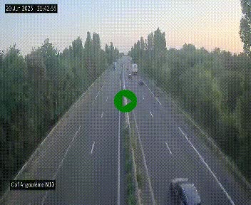Webcam routière à la fin de la N10, en périphérique ouest d'Angouleme, proche de la jonction avec l'A10