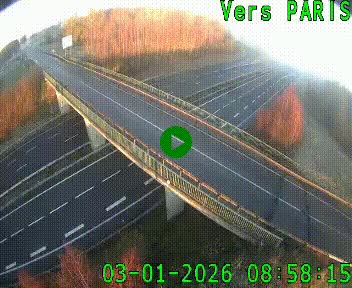 Clone of Caméra routière sur l'autoroute A20 au nord de Limoges, à la jonction avec la N520. Vue orientée vers Paris