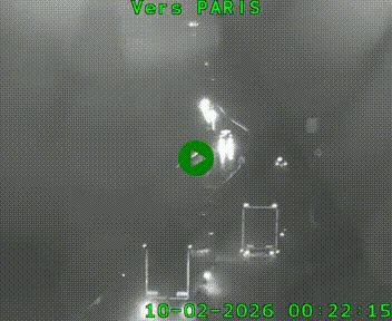 Caméra routière sur l'autoroute A20 à Bessines-sur-Gartempe. Vue orientée vers Paris