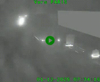 Caméra routière sur l'autoroute A20 à Brive-la-Gaillarde, à la jonction avec l'A89. Vue orientée vers Paris