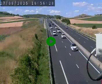 Caméra autoroute A75 à hauteur de Le Crest, en direction de Montpellier