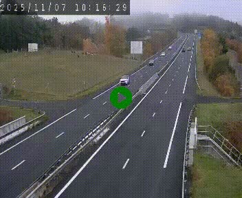 Caméra autoroutière France - A75, Coren, en direction de Montpellier