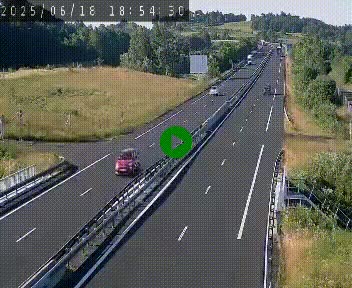 Caméra autoroutière France - A75, Coren, en direction de Montpellier