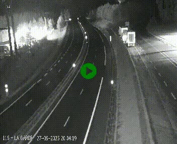 Caméra autoroute A75 à hauteur du col du rocher blanc en direction de Montpellier