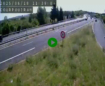 Caméra routière France - N109, Courpouiran - La plaine, en direction de Clermont l'Hérault, à la sortie de Montpellier