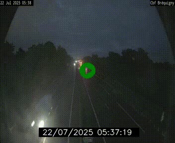 Webcam sur le périphérique de Rennes (N136) à hauteur du quartier Bréquigny, au sud de la ville