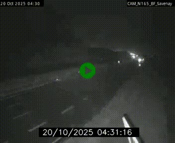 Webcam sur la N165 à hauteur de Savenay, au nord-ouest de Nantes en direction de la Bretagne