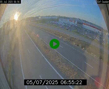 Webcam sur la N165 à hauteur de Caudan, dans le Morbihan.