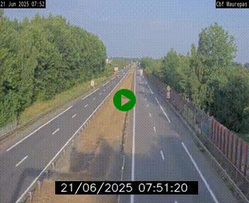 Webcam sur le périphérique de Rennes (N136) à hauteur de Maurepas, au nord de la ville