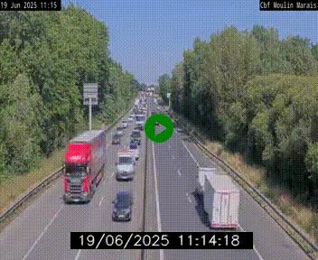 Webcam sur le périphérique de Nantes (N844) entre la Porte de Saint-Luce et la Porte d'Anjou, à l'est de la ville