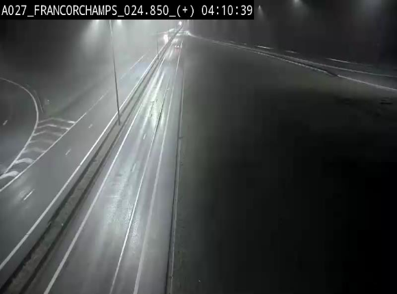 Caméra autoroutière à proximité du circuit de Spa-Francorchamps à Stavelot sur l'A27/E42
