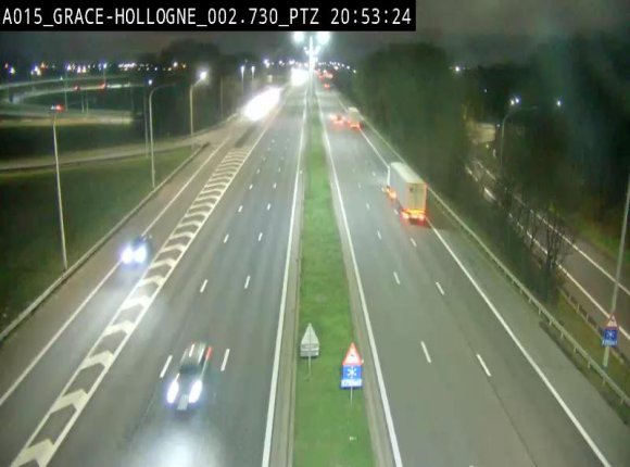 Caméra trafic Belgique - Grâce-Hollogne - E42, jonction avec A604, direction Loncin/Aéroport de Liège -  BK 3.2