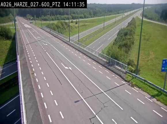 Caméra autoroute Belgique - Sougné-Remouchamps,E25 direction Luxembourg