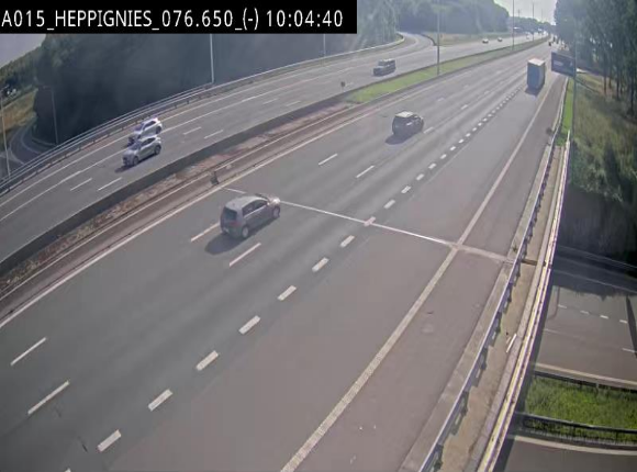 Webcam autoroute Belgique - Heppignies - E42 direction Namur - BK 76.4
