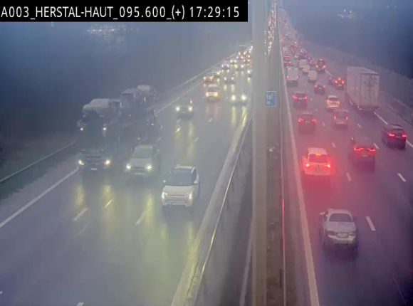 Webcam autoroute Belgique - Herstal - E40 direction Aix-la-Chapelle - BK 97