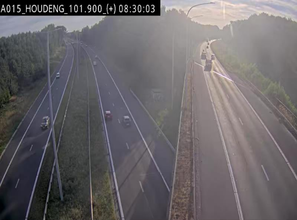 Webcam autoroute Belgique - Houdeng-Goegnies - Jonction E19/E42 direction Tournai/Mons - BK 101.85