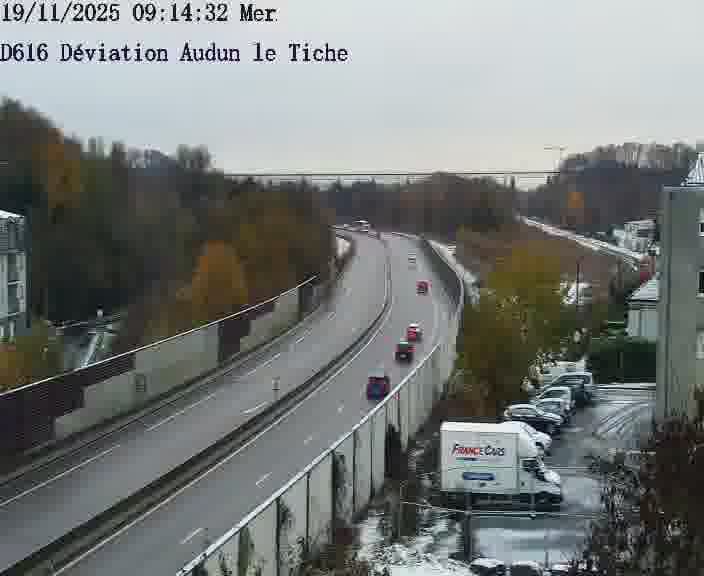 Webcams sur la D616, sur le contournement d'Audun-le-Tiche menant à Belval (Luxembourg)