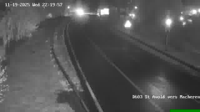 Webcam sur la D603 située à proximité de Saint-Avold. Vue orientée vers Macheren.