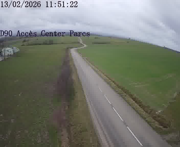 Point de vue trafic déployé sur D90 (France) à Hattigny, regardant vers Hattigny, aidant conducteurs et services à anticiper les flux.