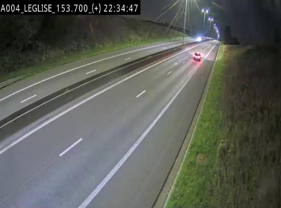 Webcam autoroute E411 à hauteur de Léglise, en direction de Luxembourg