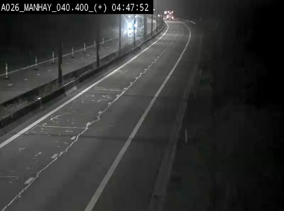 Webcam autoroute A26/E25 à hauteur de Manhay, avant la jonction avec la N651 en direction de Luxembourg - BK 40.4
