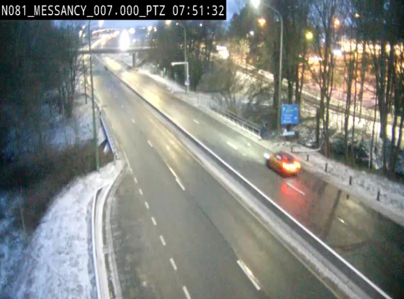 Webcam sur la N81 (E411) à hauteur du Cora Messancy. Vue orientée vers Arlon