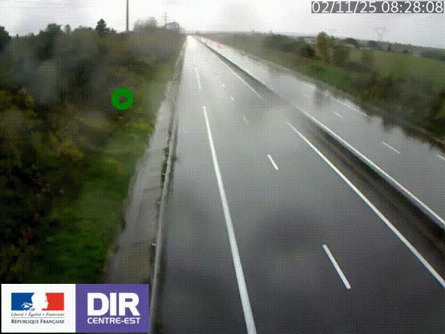Webcam sur le contournement de Valence, sur la Nationale 7, à la jonction avec la N532, caméra orientée vers Grenoble