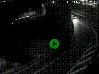 Caméra autoroute à la jonction entre l'A7 et la D301 (Boulevard urbain Sud de Lyon) à Feyzin, au sud de Lyon. Vue orientée vers Mions