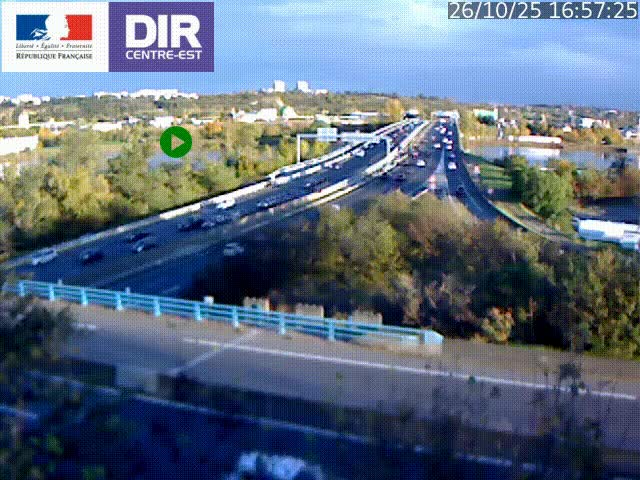 Webcam autoroute sur A450 à Pierre-Bénite en direction de Lyon et de l'autoroute A7