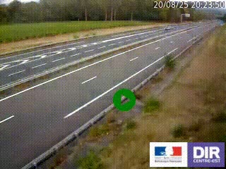 Webcam autoroute sur l'A77 à hauteur de Pouilly-sur-Loire en direction de Nevers