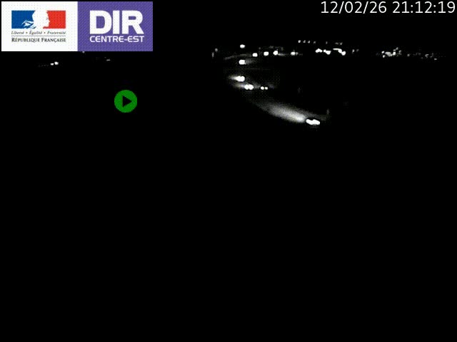 Webcam sur le contournement de Valence, sur la Nationale 7, caméra orientée vers Lyon