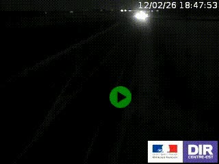 Webcam routière sur la RN7 à hauteur de Toulon-sur-Allier, entre Moulins et Vichy