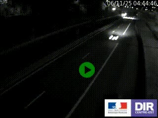 Caméra autoroutière sur l'A47 à hauteur de Givors, a proximité de Lyon. La webcam est orientée vers Lyon