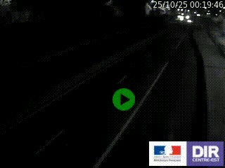 Caméra autoroutière sur l'A47 à hauteur de Givors, a proximité de Lyon. La webcam est orientée vers Lyon