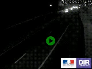 Caméra autoroutière sur l'A47 à hauteur de Givors, a proximité de Lyon. La webcam est orientée vers Lyon