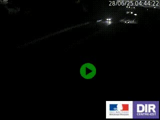 Caméra autoroutière sur l'A47 à hauteur de Givors, a proximité de Lyon. La webcam est orientée vers Lyon