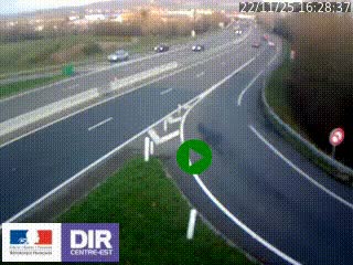 Webcam routière sur la RN6 à Auxerre, à hauteur de la sortie Monéteau, en direction de l'A6 (Gurgy)