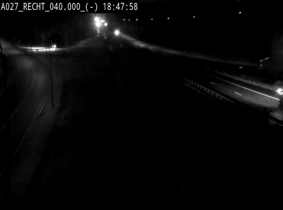 Webcam A27/E42 à hauteur de la sortie 13 Recht à proximité de Malmedy. Vue orientée vers Malmedy et Liège