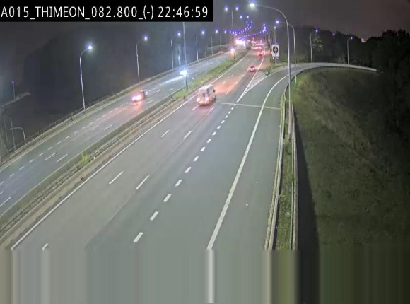 Caméra trafic Belgique - Thiméon - E42, jonction avec A54 (E420) direction La Louvière/Charleroi - BK 82.82