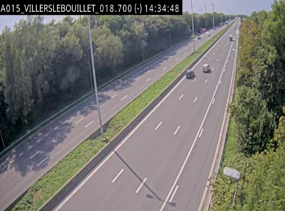 Webcam autoroute Belgique - Villers-le-Bouillet - E42 direction Liège - BK 18.7