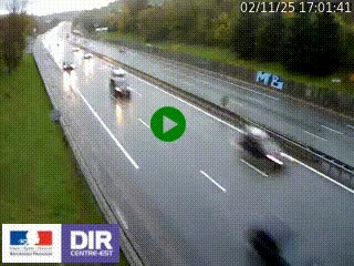 Webcam routière à Saint-Etienne-Terrenoire sur la RN88 avant la jonction entre l'A72 et le Boulevard Périphérique de Saint-Etienne