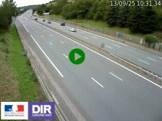 Webcam routière à Saint-Etienne-Terrenoire sur la RN88 avant la jonction entre l'A72 et le Boulevard Périphérique de Saint-Etienne