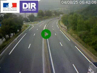 Caméra sur la Nationale 90 (N90) à La Léchère, en direction et à proximité d'Albertville