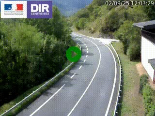 Caméra trafic sur la N90 à Bourg-Saint-Maurice, en provenance d'Aoste et en direction d'Albertville