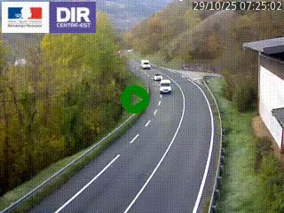 Caméra trafic sur la N90 à Bourg-Saint-Maurice, en provenance d'Aoste et en direction d'Albertville