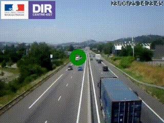 Caméra autoroute à Saint-Etienne (Les Littes) à hauteur du Ikea Saint-Etienne sur l'A72 en direction de Roanne