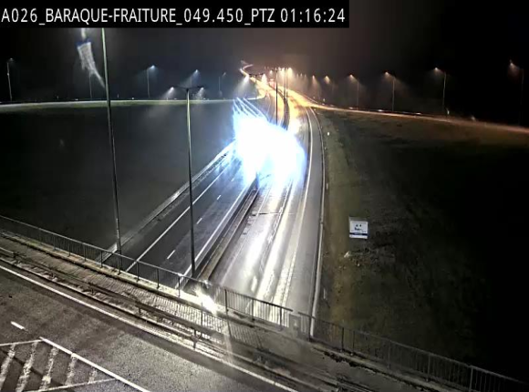 Webcam à la Baraque de Fraiture à la jonction entre l'E25 et la N89 à hauteur de Vielsalm