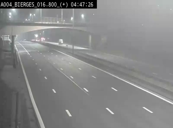 Webcam à Wavre, à hauteur de la sortie 5 Bierges. Vue orientée vers Namur