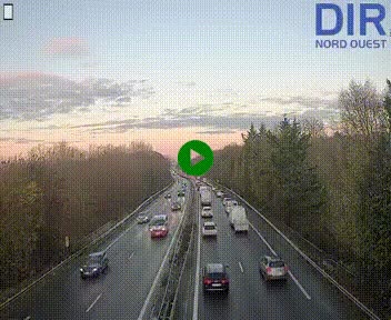 Webcam sur le périphérique de Caen (N814) à l'est de la ville, à Mondeville hauteur de la sortie 2, Presqu'île-Rives de l'Orne, au bout de l'autoroute A13