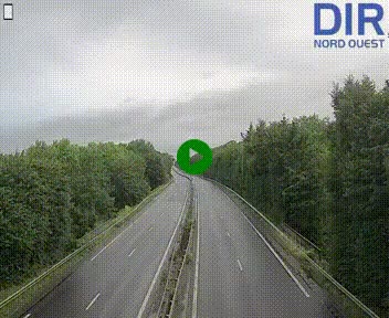 Webcam sur le périphérique de Caen (N814) à l'est de la ville, à Mondeville hauteur de la sortie 2, Presqu'île-Rives de l'Orne, au bout de l'autoroute A13